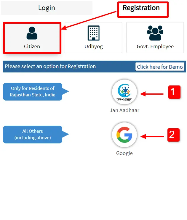 SSO ID Registration For Citizen