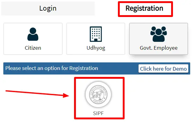 SSO ID Registration For Govt. Employee